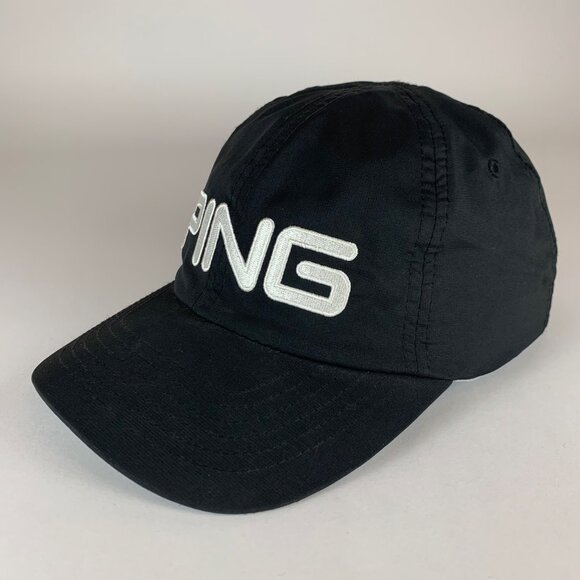 Ping Sensorcool Mens Black Relaxed Fit Strapback Adjustable Hat - Picture 1 of 5